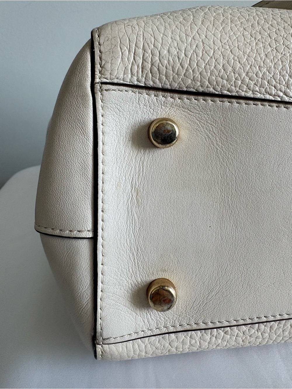 Coach Blake Carryall Chalk Pebbled Leather Satchel - Picture 7 of 12